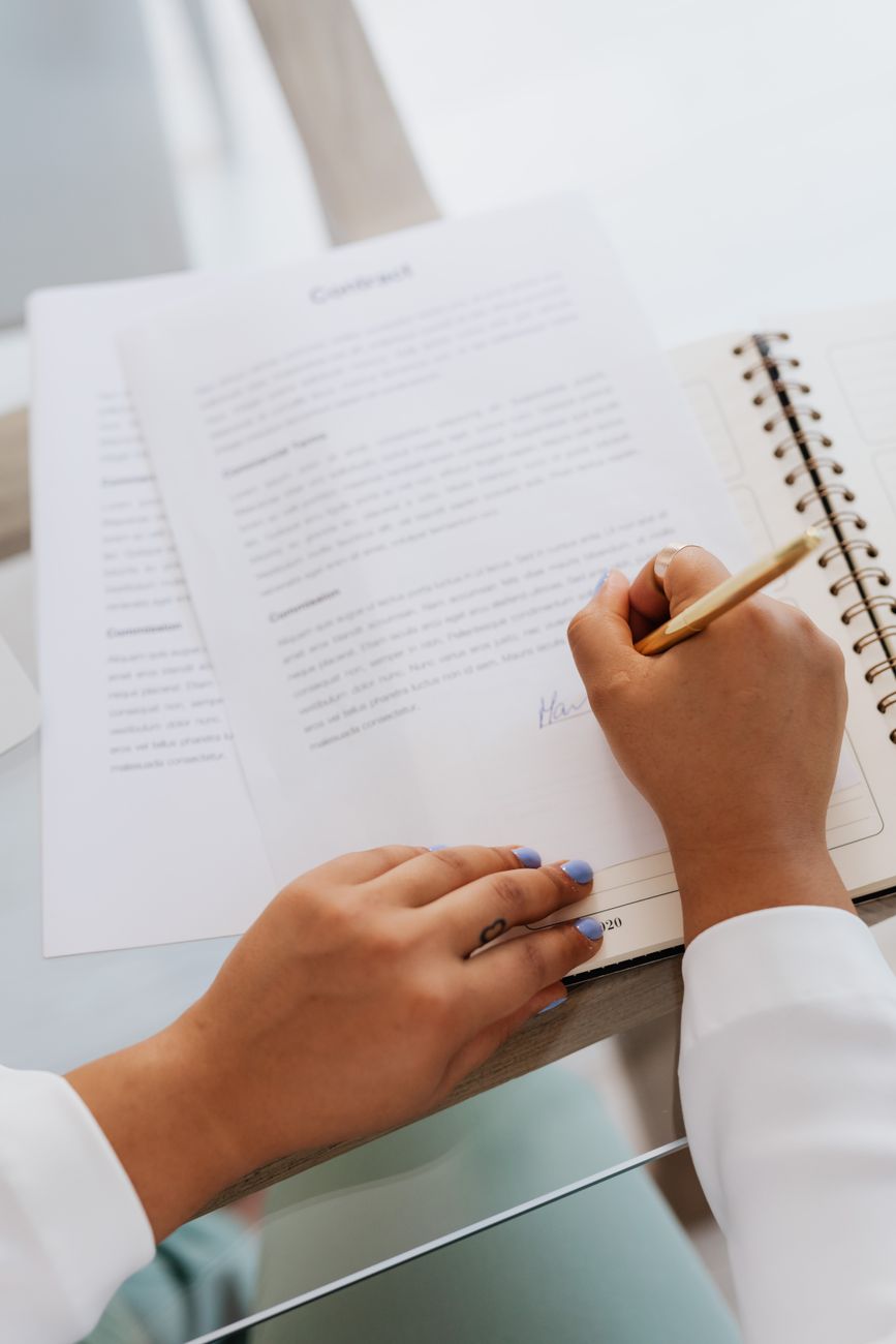 Signature d'un contrat d'assurance